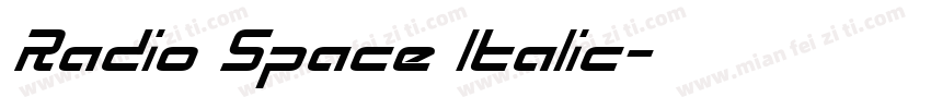 Radio Space Italic字体转换